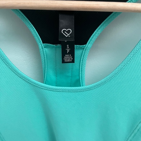 Aeropostale Live Love Dream Mint Green Racerback Yoga Tank - Picture 3 of 3